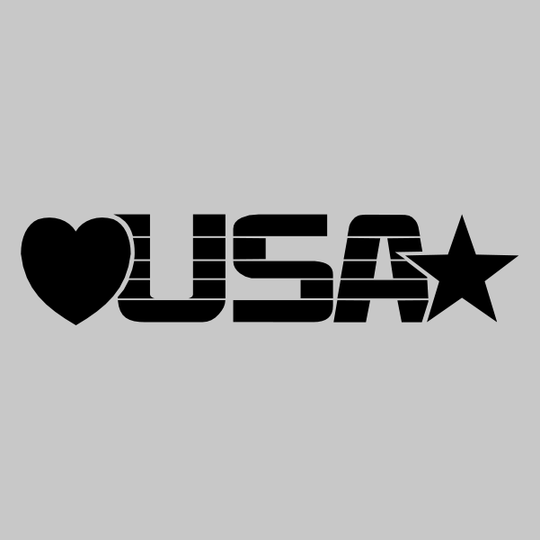 Vinyl Decal Sticker, Truck, Car, love USA 2