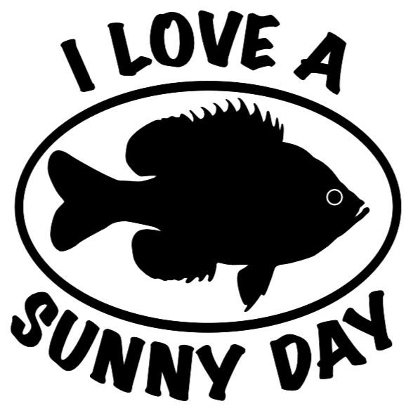 Vinyl Decal Sticker, Truck, Car, Fishing, Fish, Panfish, Sunfish, Sunny Day 2