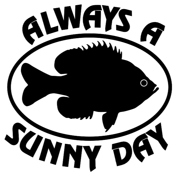 Vinyl Decal Sticker, Truck, Car, Fishing, Fish, Panfish, Sunfish, Sunny Day 1